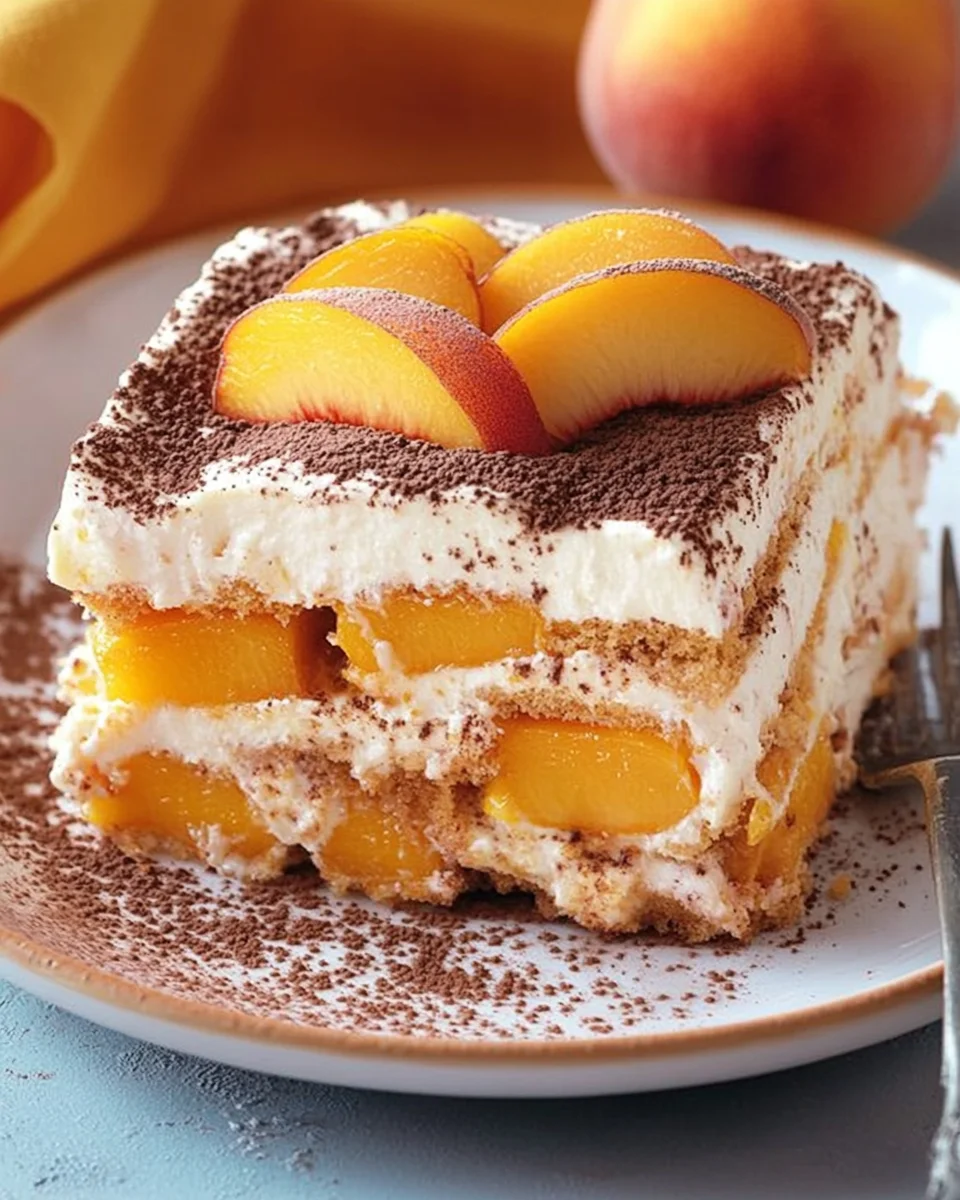 Pfirsich Tiramisu