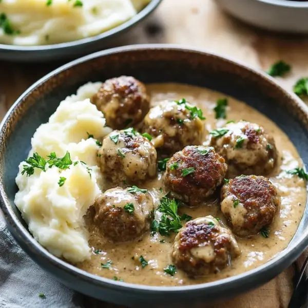 Rezept für Schwedische Köttbullar mit Rahmsauce