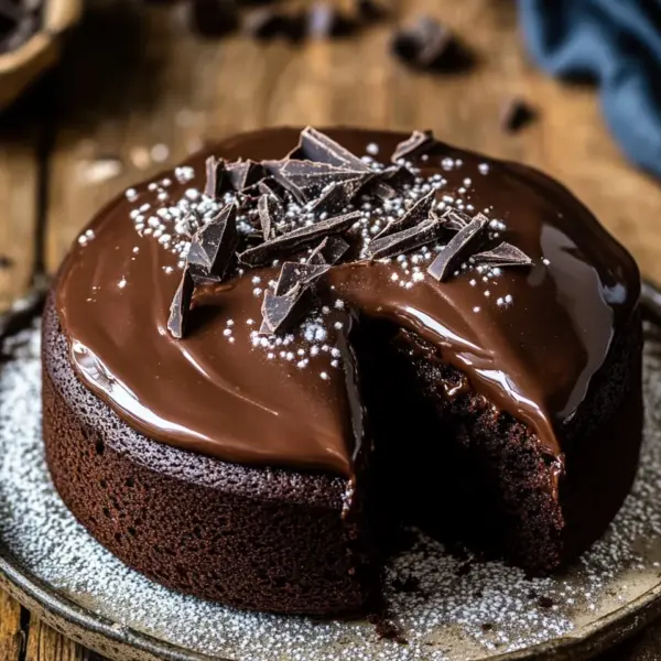 Saftiger, kleiner Schokoladenkuchen