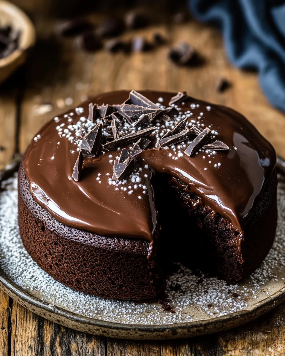 Saftiger, kleiner Schokoladenkuchen