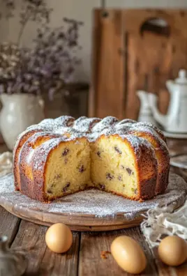 Saftiger und lockerer Eierlikörkuchen mit Schokoraspeln