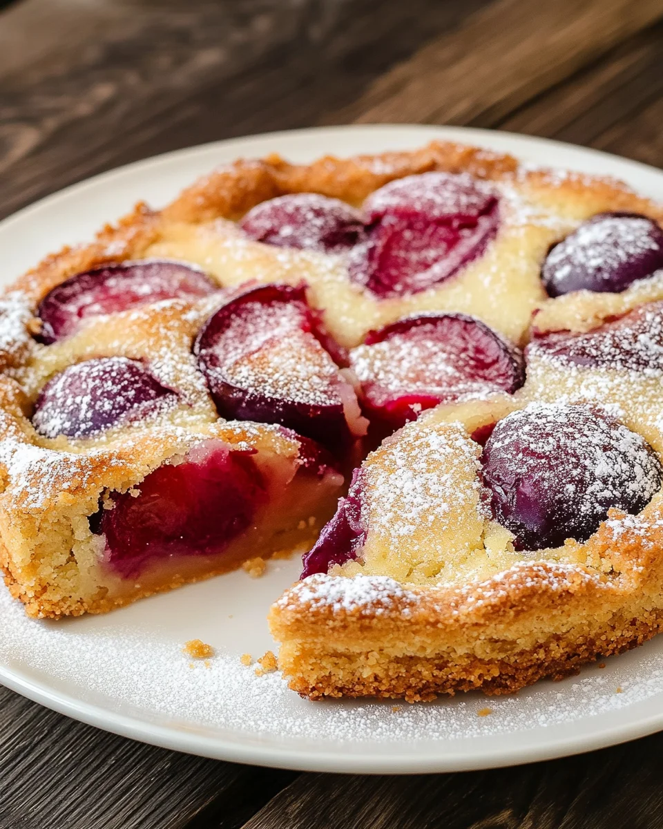 Schneller Zwetschgenkuchen mit Schmandguss