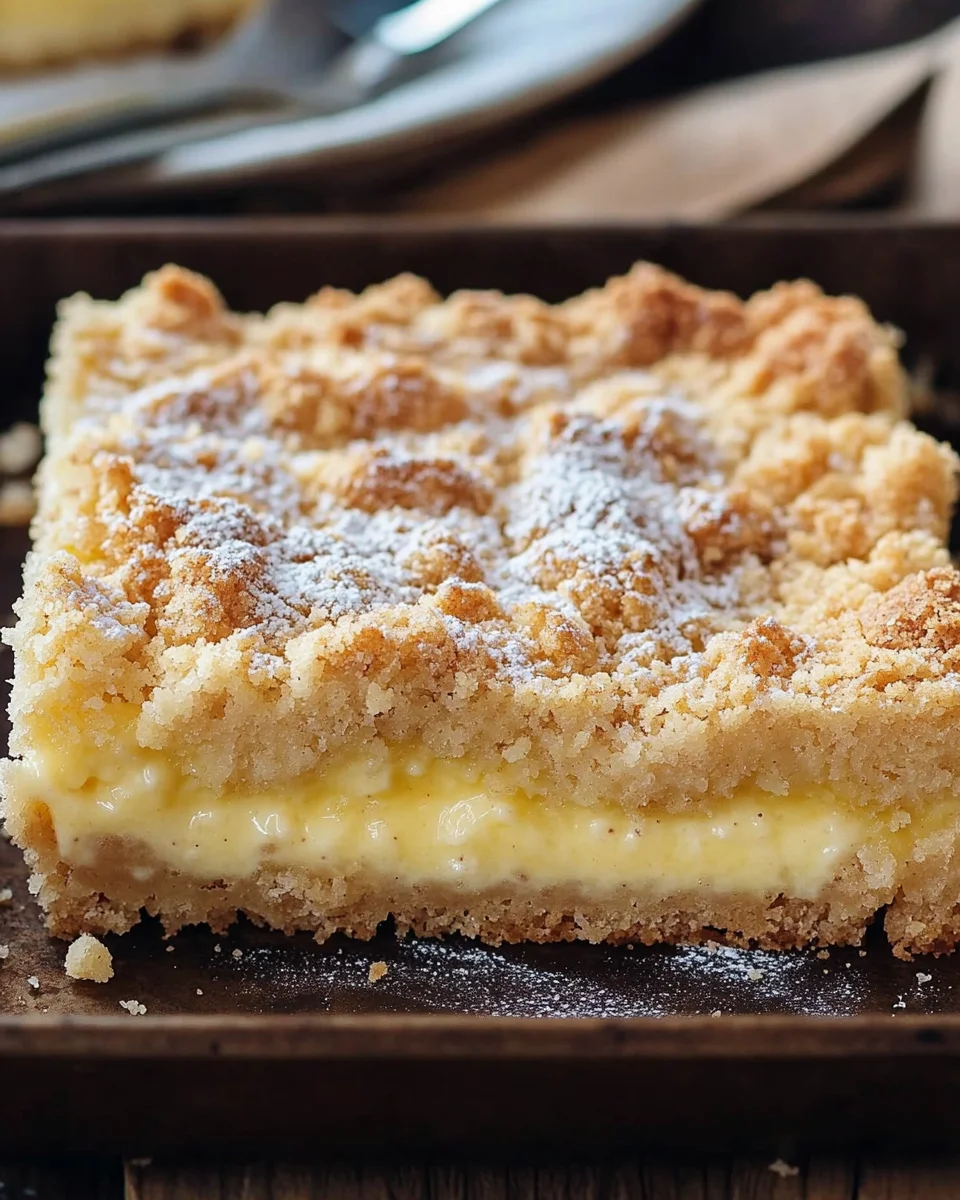 Streuselkuchen mit Pudding vom Blech 20 Streuselkuchen