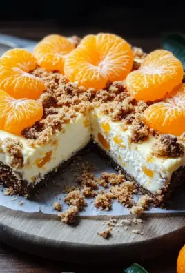 Streuselquarkkuchen mit Mandarinen