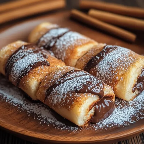 Toast Rolls mit Nutella und Zimt