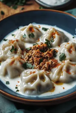 Türkische Manti mit Hackfleischfüllung & Joghurt-Soße 33 Türkische Manti mit Hackfleischfüllung & Joghurt-Soße
