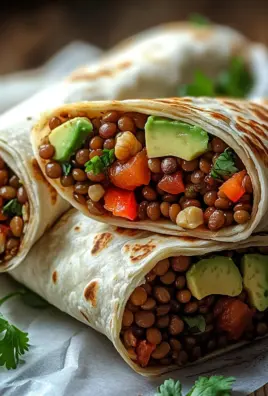Vegetarische Burritos mit Linsen und Walnüssen 29 Vegetarische Burritos mit Linsen und Walnüssen