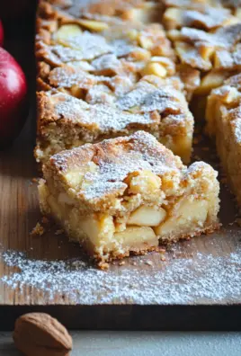 Zimt Apfel Blondies mit Mandelkruste