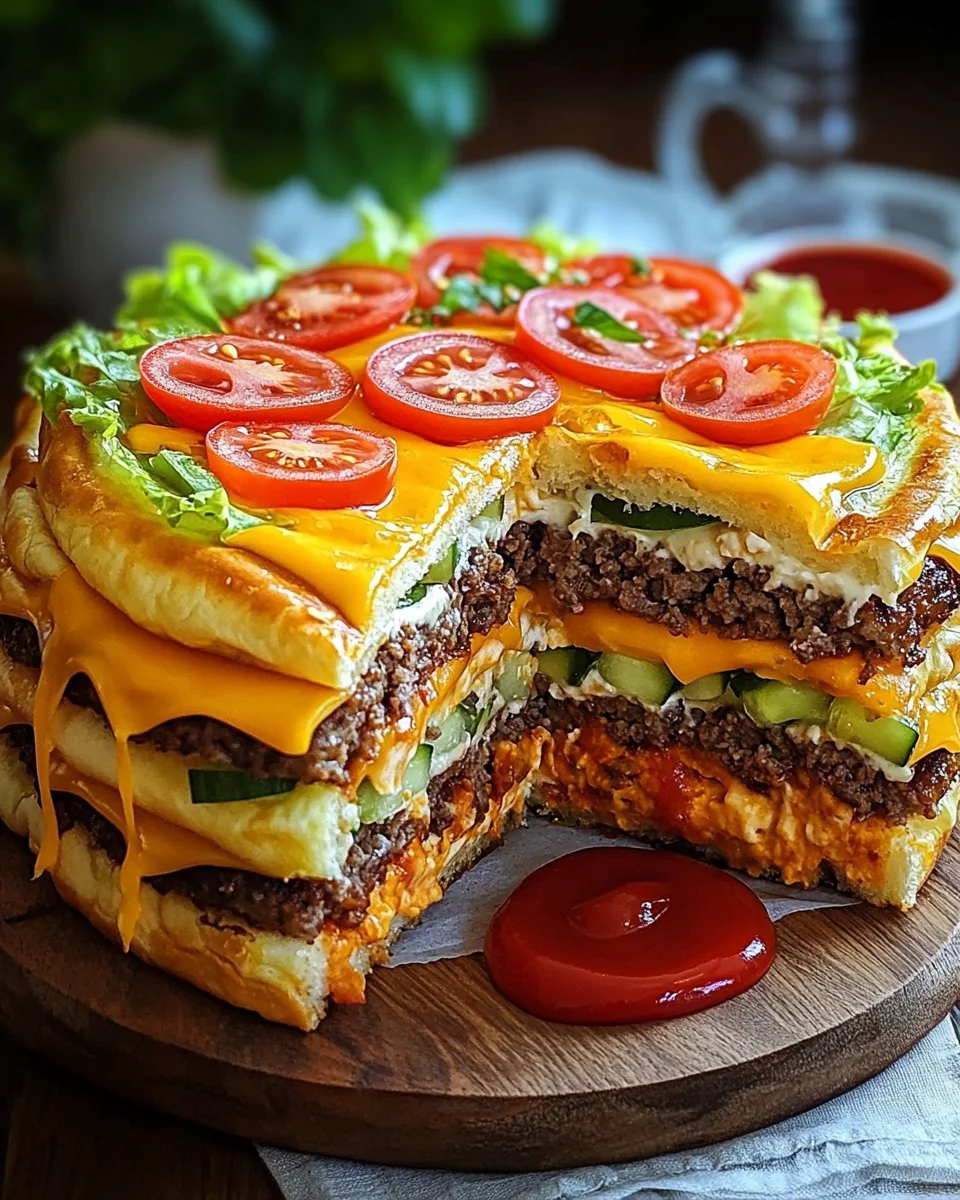 Cheeseburger-Torte
