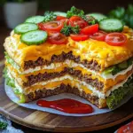 Cheeseburger-Torte
