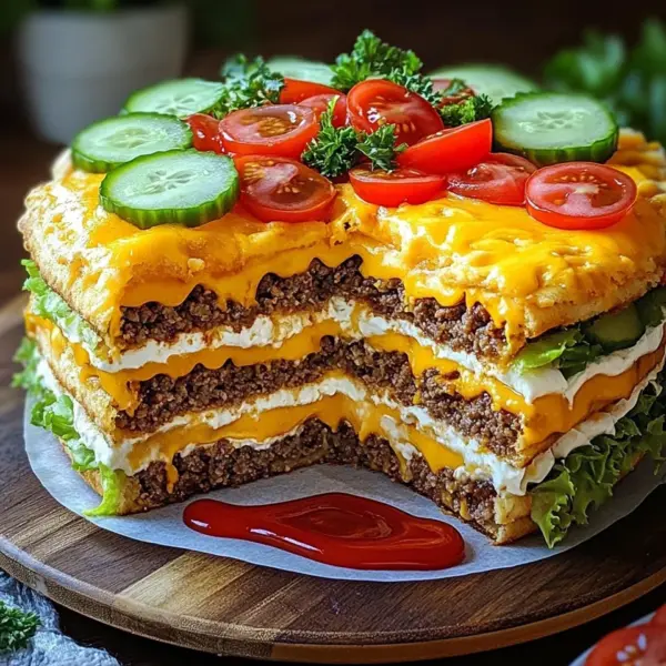 Cheeseburger-Torte