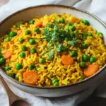 Curryreis mit Erbsen und M&ouml;hren