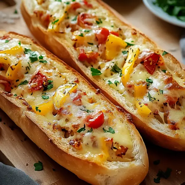 Gefüllte Ofen-Baguettes