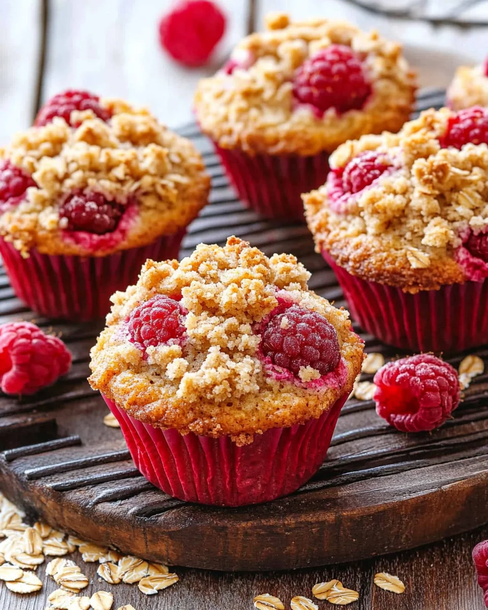Gesunde Himbeer-Muffins mit Haferflocken-Streuseln 23 Gesunde