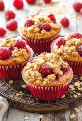 Gesunde Himbeer-Muffins mit Haferflocken-Streuseln 22 Gesunde Himbeer-Muffins mit Haferflocken-Streuseln