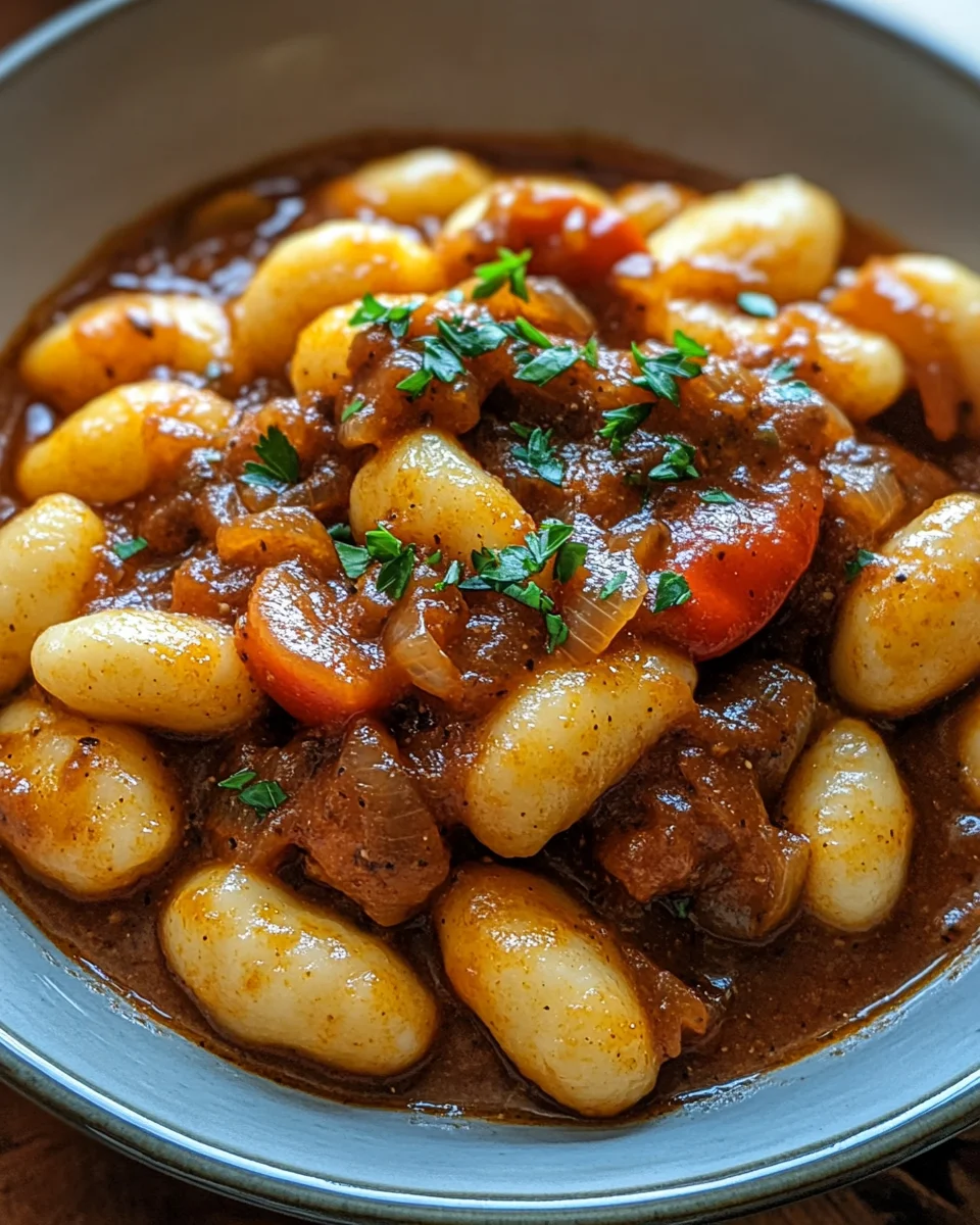 Gnocchi-Gulasch
