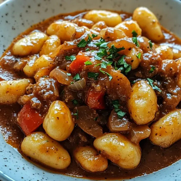 Gnocchi-Gulasch