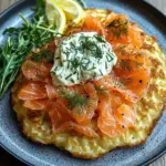 Gro&szlig;er R&ouml;sti mit Frischk&auml;se und Lachs