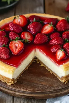 Käsekuchen mit Erdbeeren