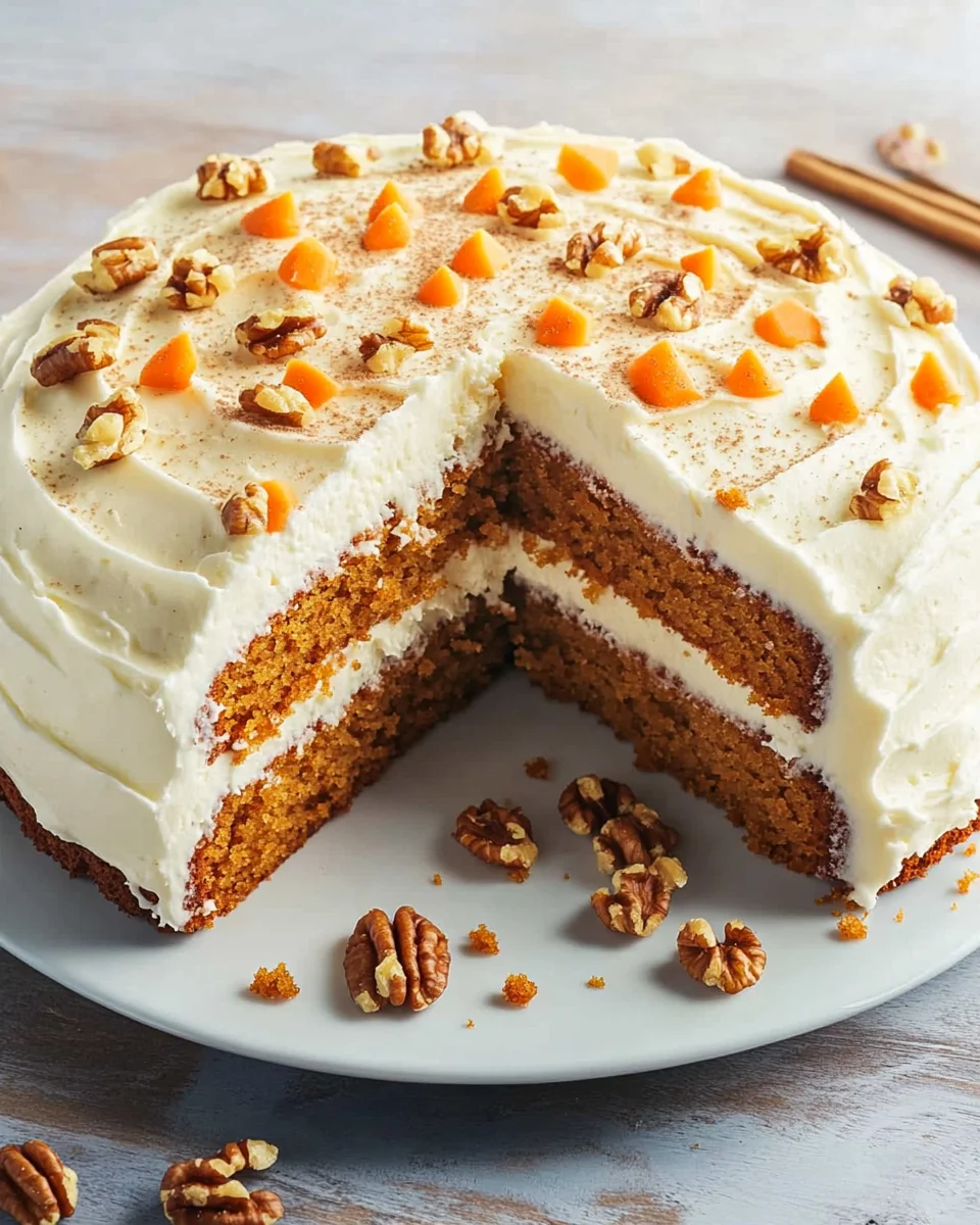 Karottenkuchen mit Frischk&auml;se-Frosting