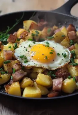 Leberkäse-Kartoffel-Pfanne mit Spiegelei von FrlM