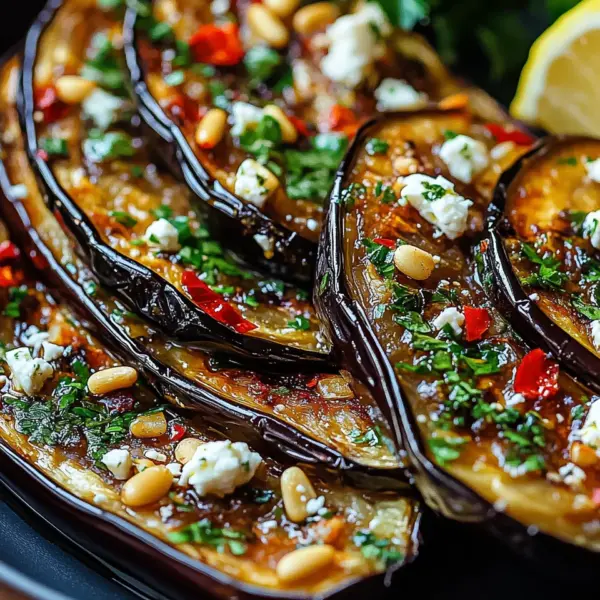 Mediterrane Geröstete Aubergine