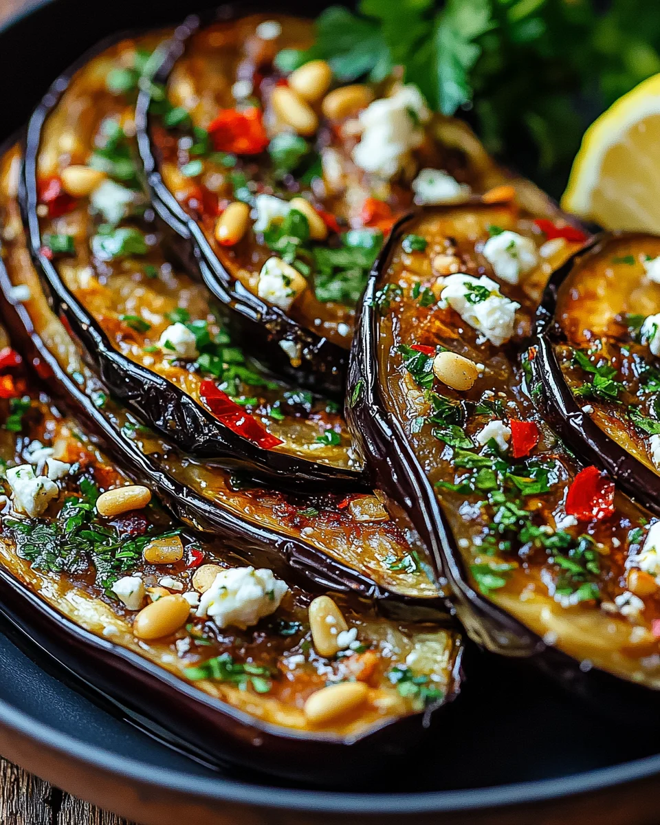 Mediterrane Geröstete Aubergine