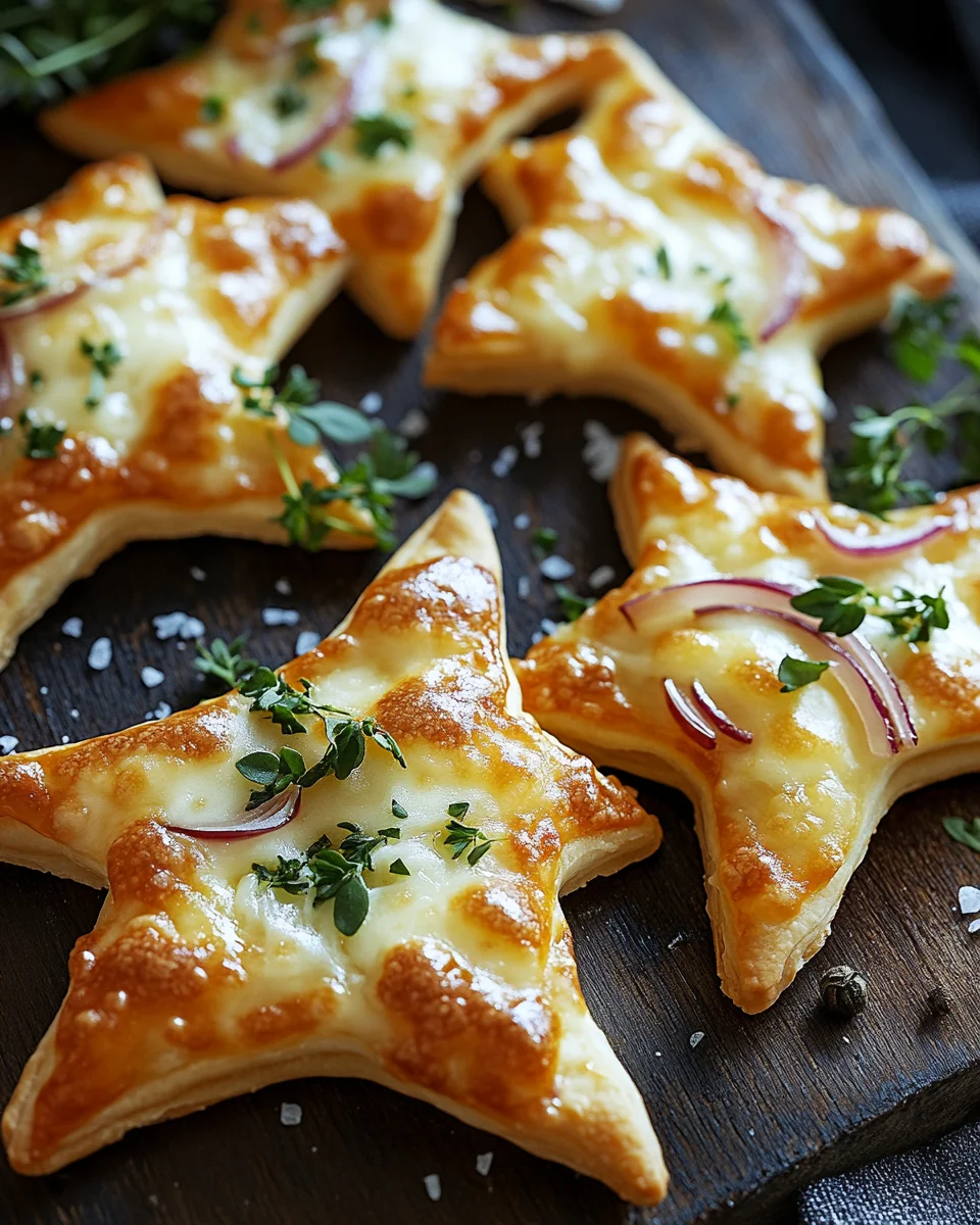 Mini-Flammkuchen-Sterne