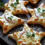 Mini-Flammkuchen-Sterne