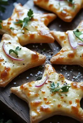 Mini-Flammkuchen-Sterne