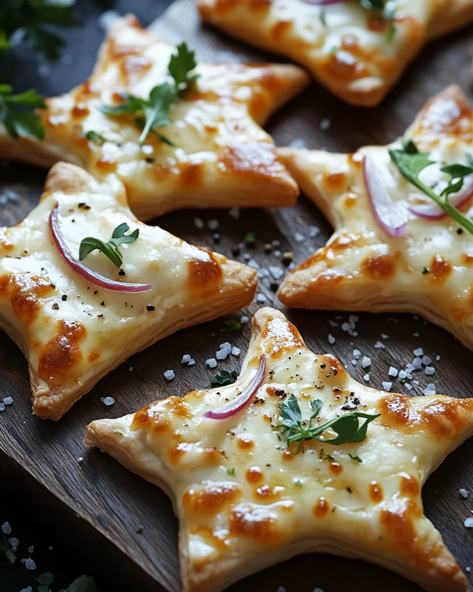 Mini-Flammkuchen-Sterne