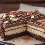 Nuss-Nougat-Torte mit Schokoboden