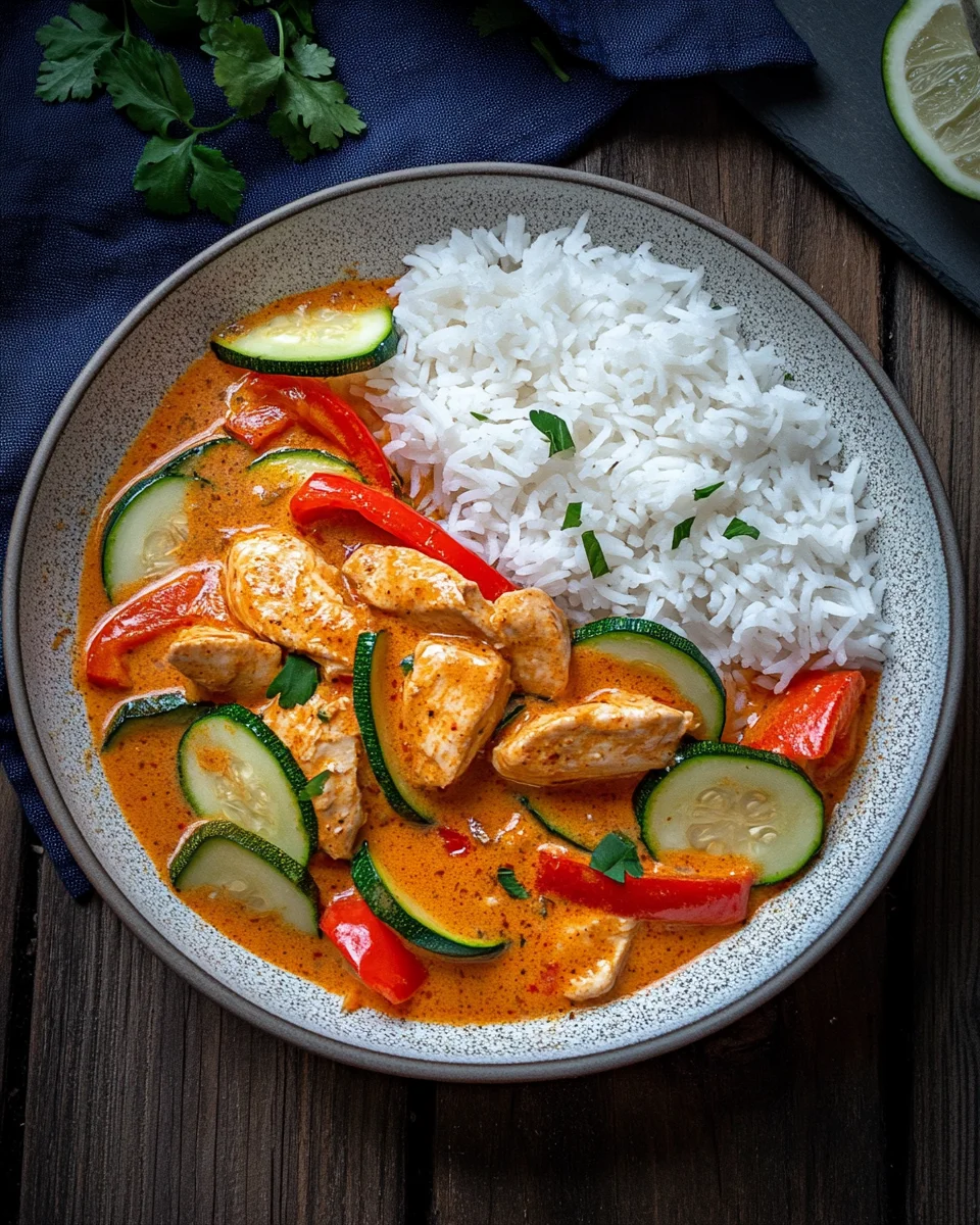 Paprika-Zucchini-Rahm-H&auml;hnchen
