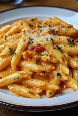 Penne in cremiger Paprikasoße