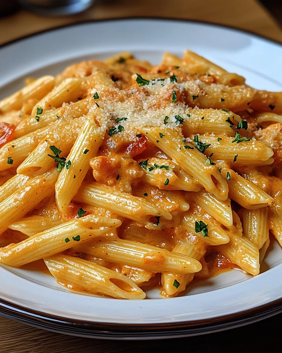 Penne in cremiger Paprikaso&szlig;e
