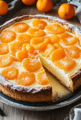 Quarkkuchen mit Mandarinen