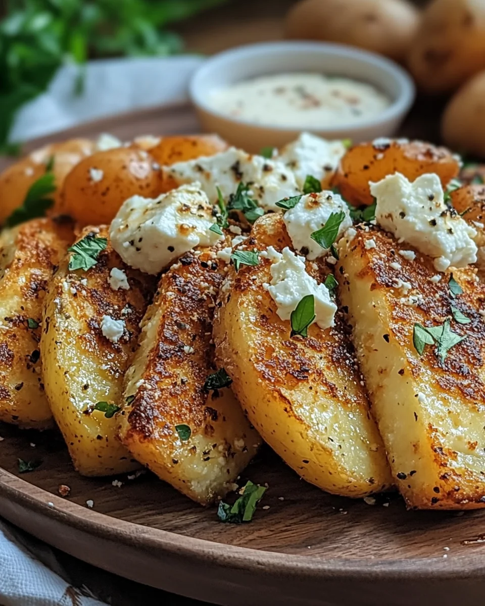 Röstiecken mit Feta überbacken
