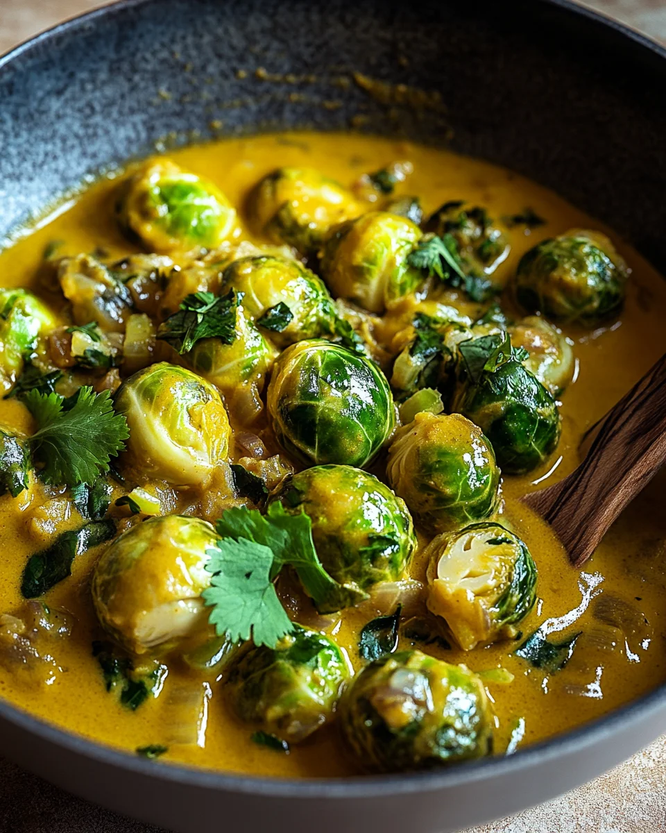 Rosenkohl-Curry mit Kichererbsen