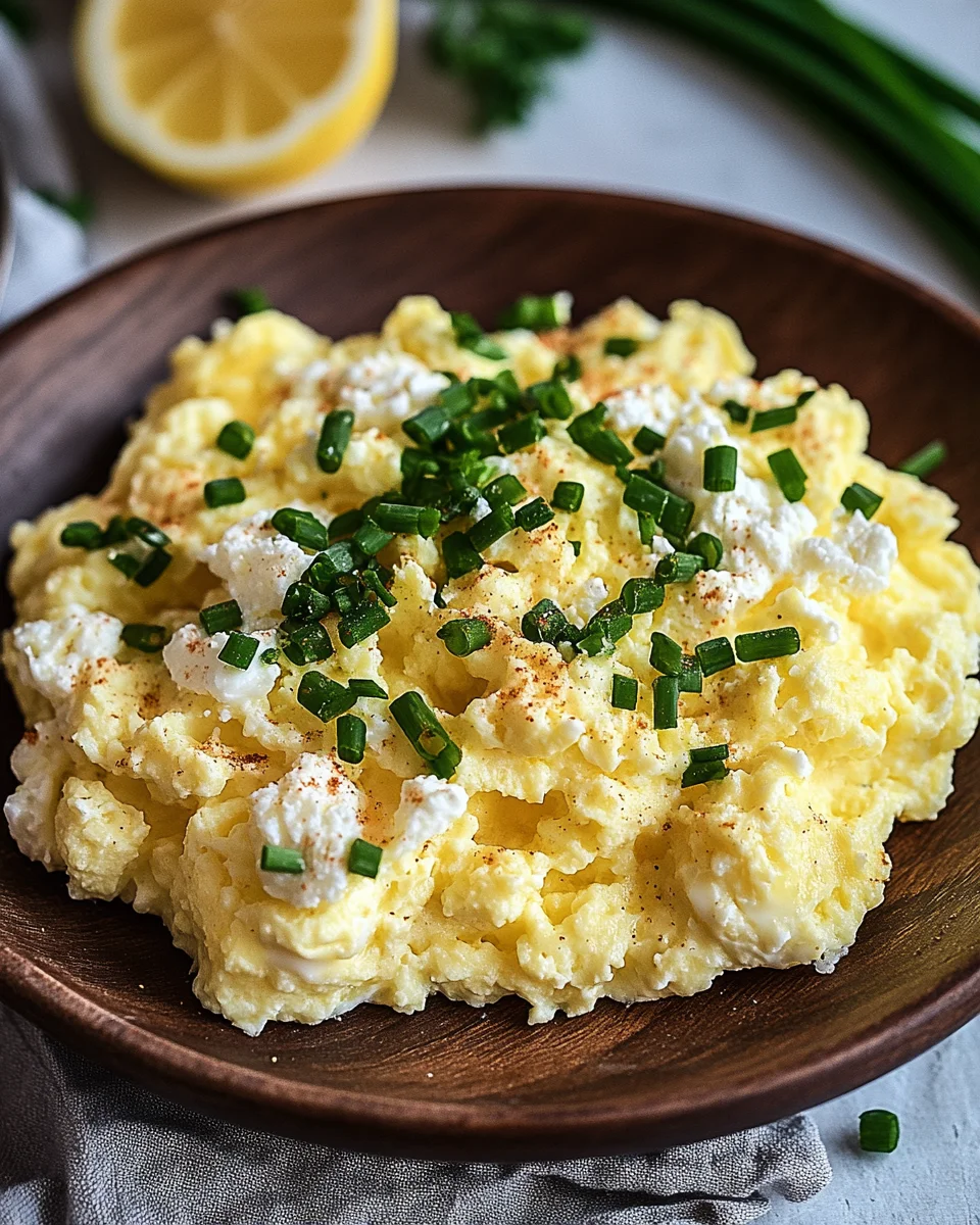 Rührei mit Hüttenkäse