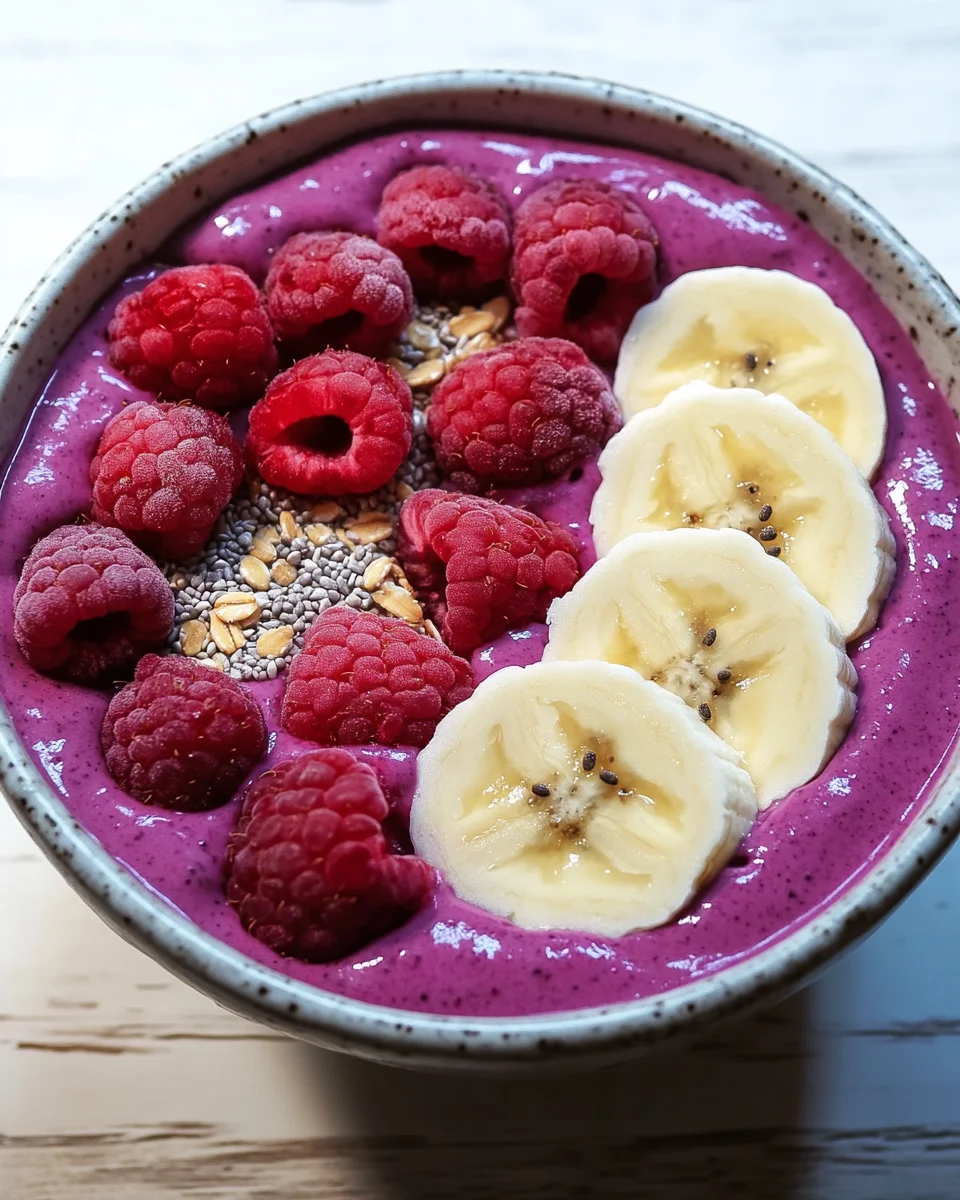 Smoothie Bowl mit Beeren (kalorienarm)
