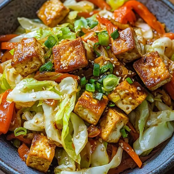 Tofu Kohlgemüse Pfanne