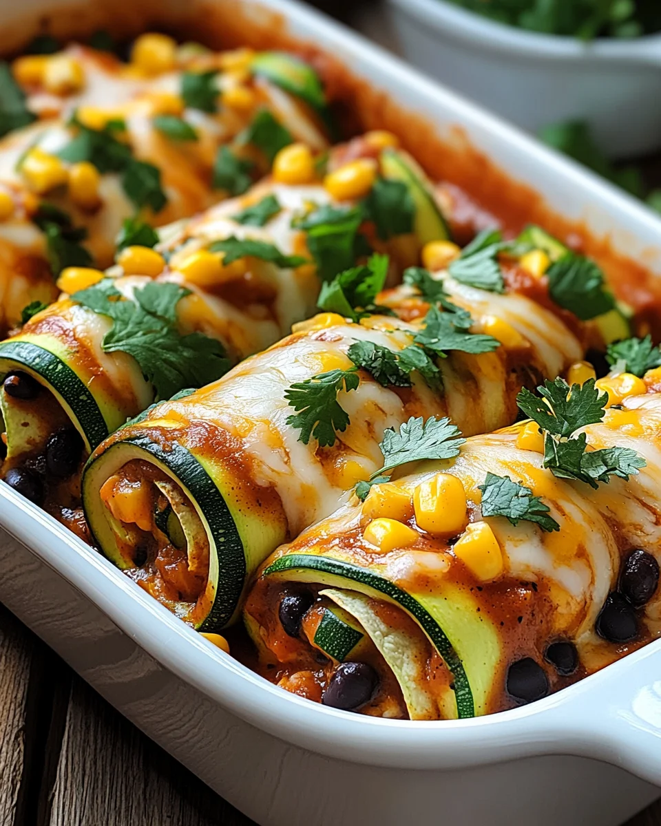 Zucchini Enchilada Roll-Ups