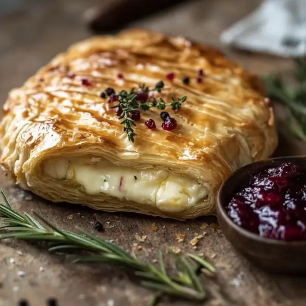 Blätterteig-Häppchen mit Camembert