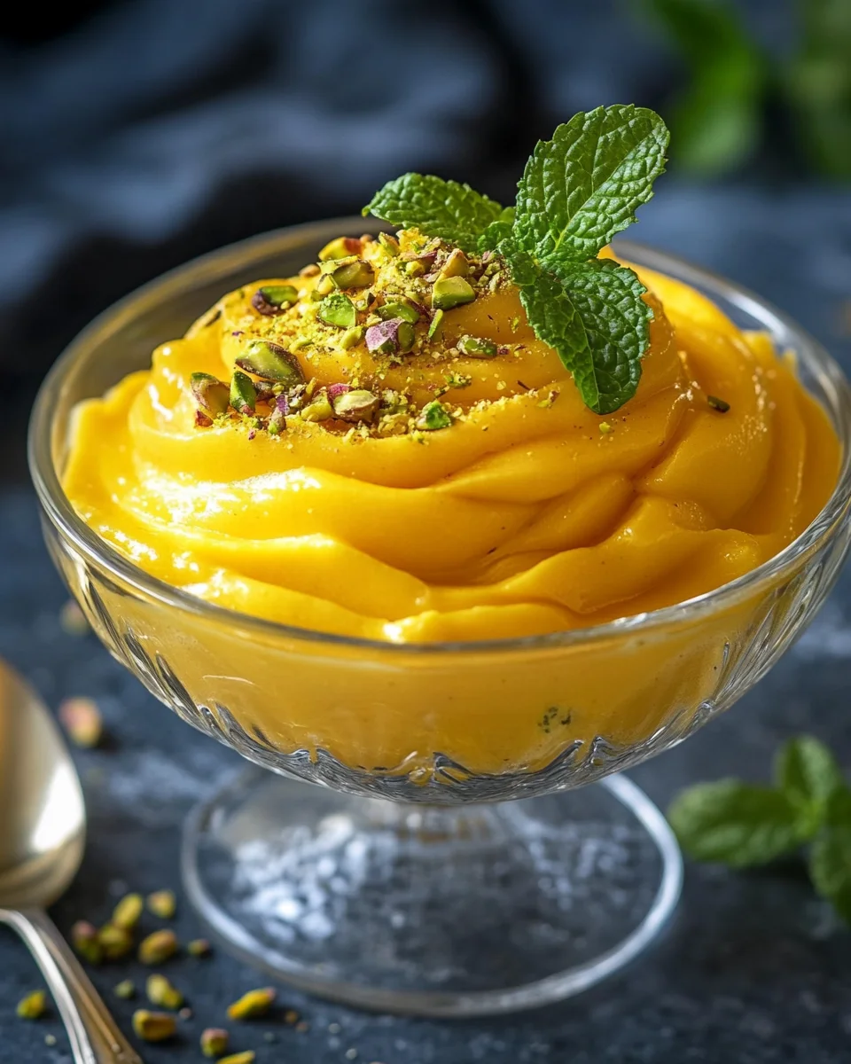 Cremige Mango-Mousse