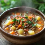 Einfache klassische Linsensuppe