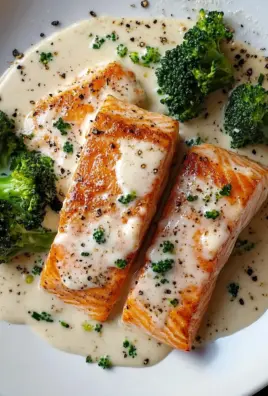 Gebratener Lachs und Brokkoli Alfredo 22 Gebratener Lachs und Brokkoli Alfredo
