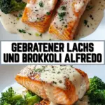 Gebratener Lachs und Brokkoli Alfredo 15 Pinterest Hidden Image