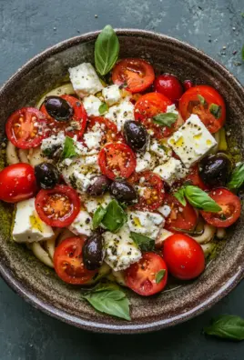 Griechische Reisnudeln mit Tomaten, Feta und Oliven 22 Griechische Reisnudeln mit Tomaten, Feta und Oliven