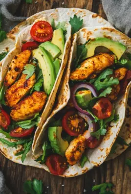 Hähnchen-Wraps mit Blitzsoße