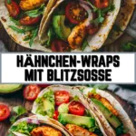 Hähnchen-Wraps mit Blitzsoße 21 Pinterest Hidden Image